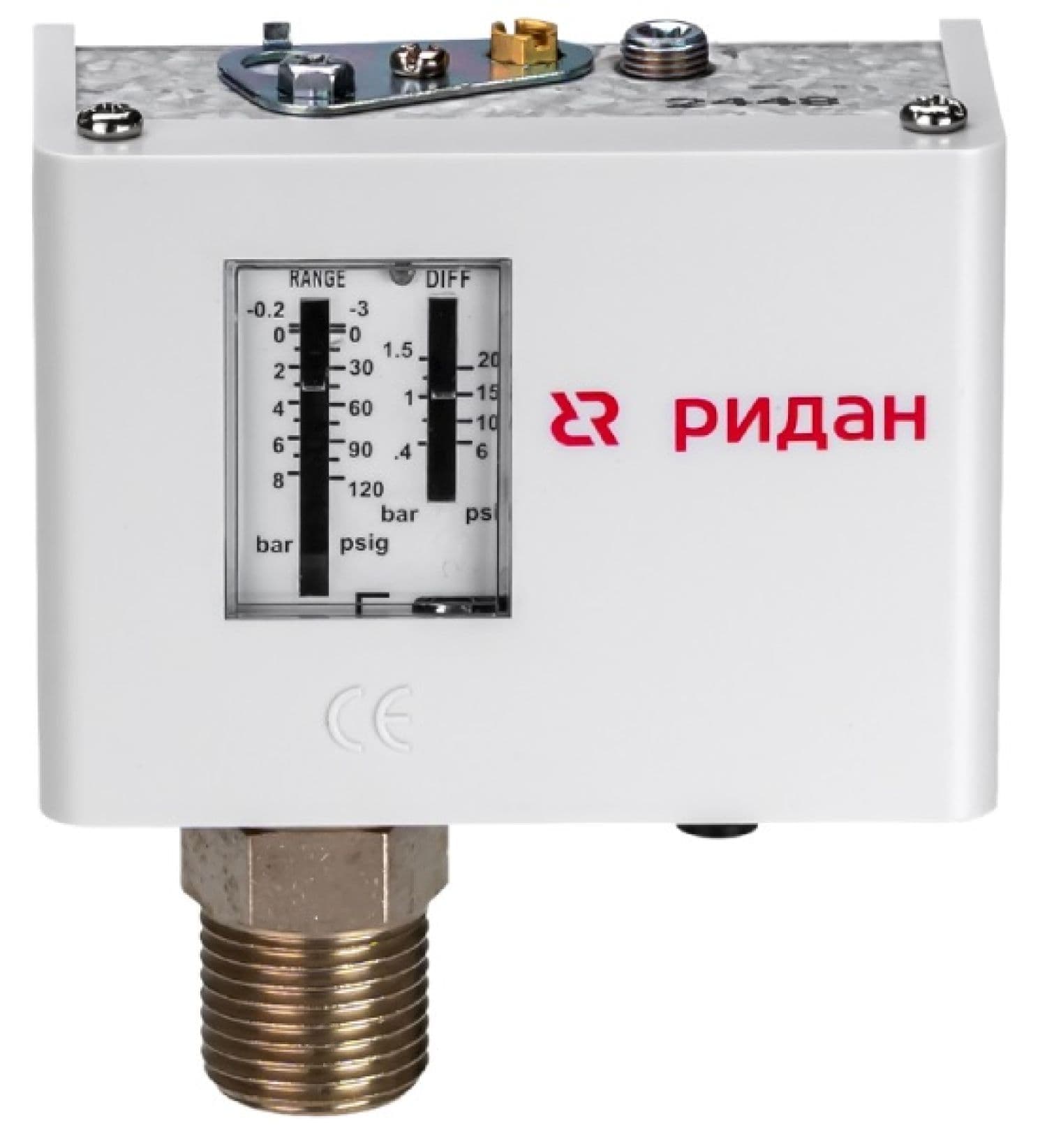 Реле давления Ридан 060-118966R, KPI 36R G1/4'' HP (2-14 бар, 1-4 бар, автоматический сброс)