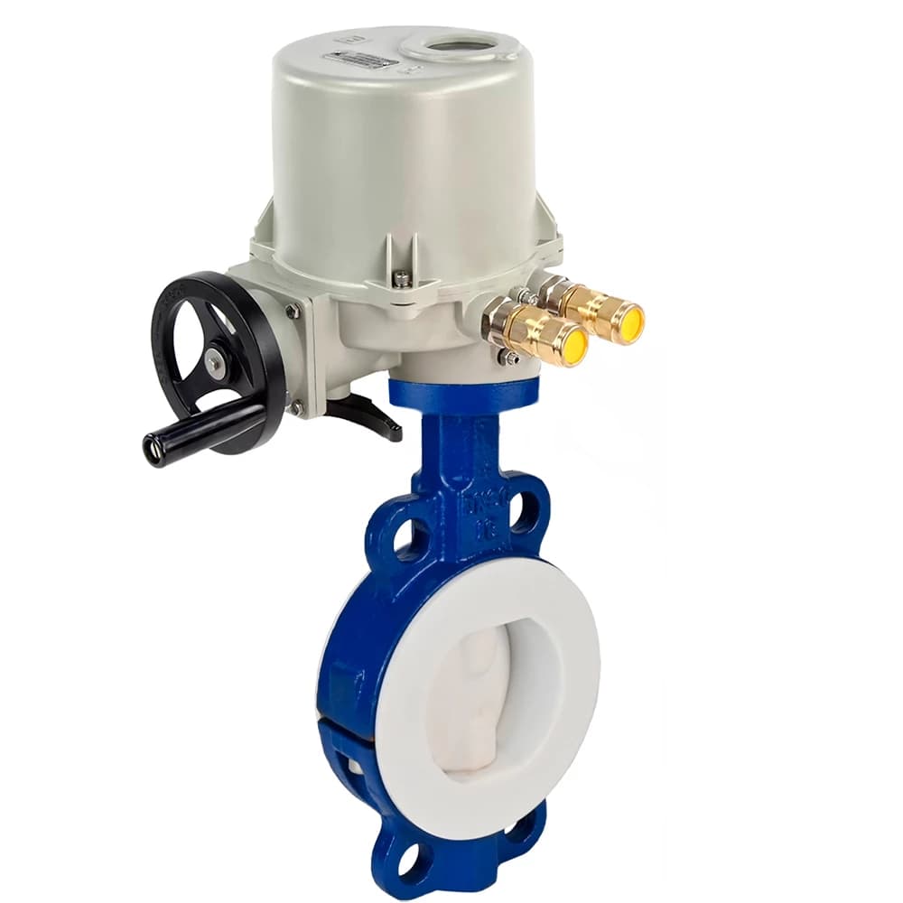Затвор дисковый поворотный DN.ru, межфланцевый, уплотнение — PTFE (WBV3434Pf-2W-Fb-R)