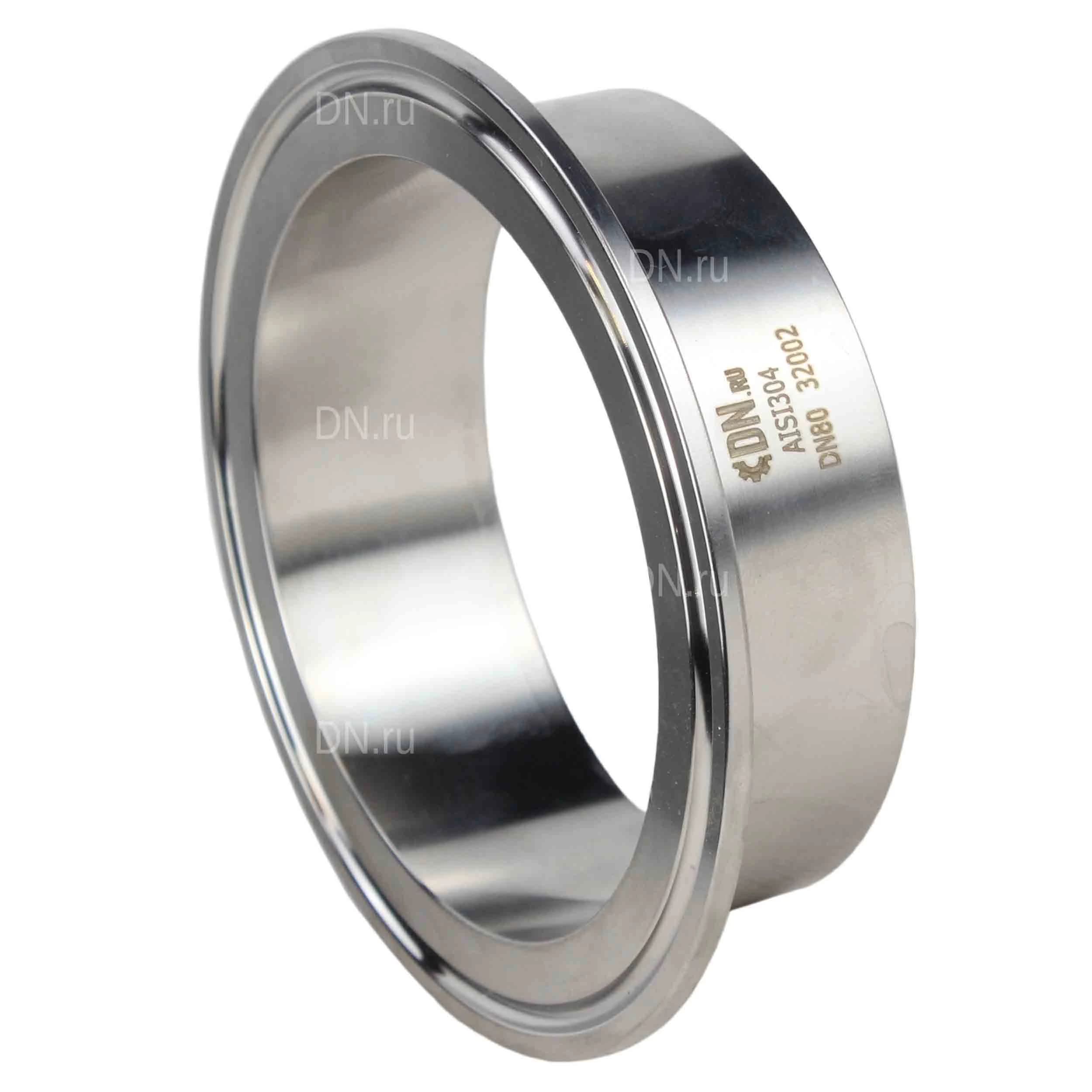 Штуцер CLAMP DN.ru UC-31-W-119 Ду100 Ру10, корпус - нержавеющая сталь 304, присоединение - под приварку