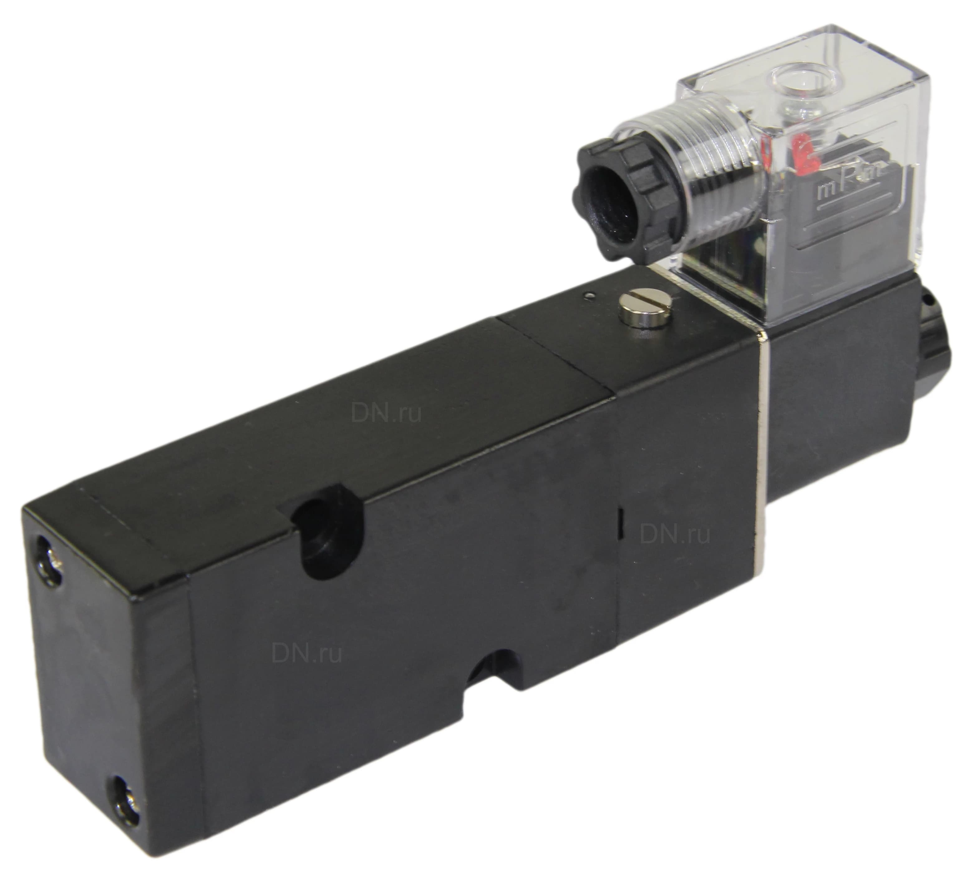 Пневмораспределитель DN.ru 4M310-08 AC220V 1/4′′ моностабильный, пятиканальный, для четвертьоборотных пневмоприводов (на корпус)